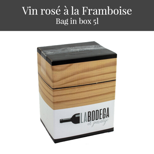 Vin rosé à la Framboise 5L